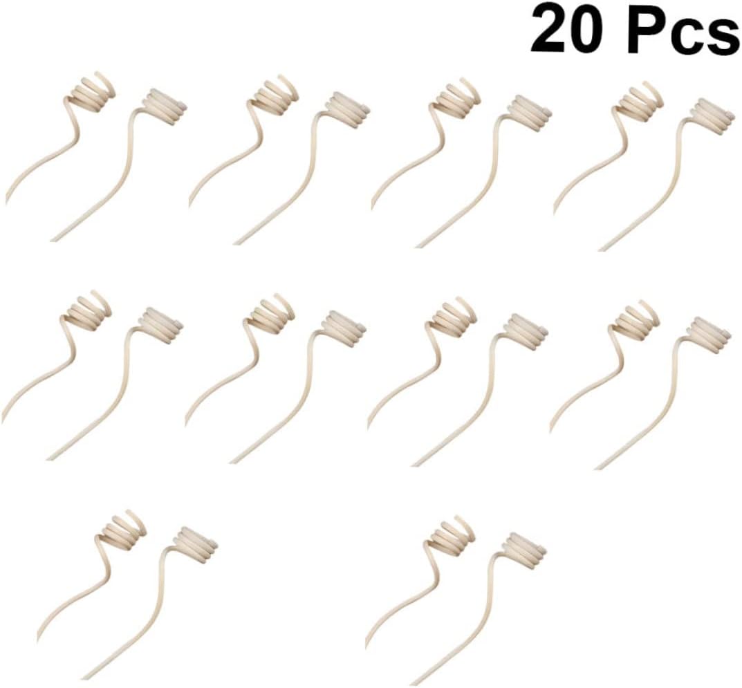 20pcs Spiral Rattan Diffuser Sticks for Home Aromatherapy