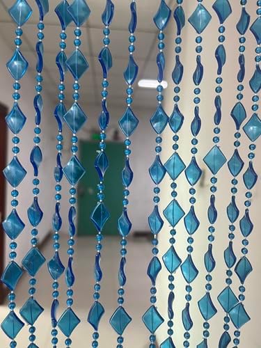 ZiDeTang Acrylic Maple Leaf Beaded Curtain Panel