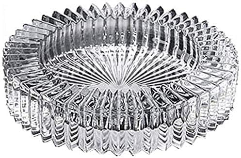 Artistic Glass Ashtray - 6 Round for Home or Office
