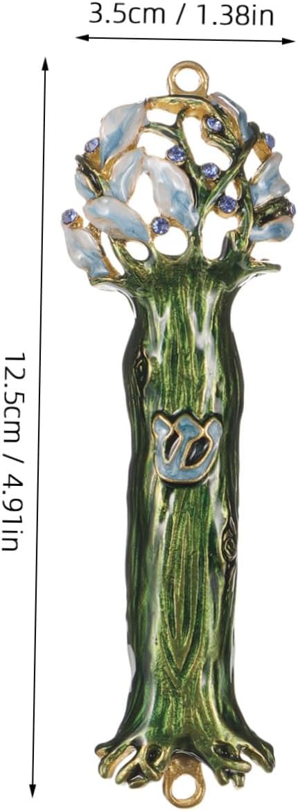 SOLUSTRE Judaica Mezuzah Door Pendant Religious Metal Decor