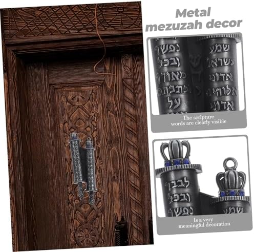 Retro Metal Mezuzah Door Decoration for Jewish Home