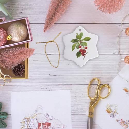 3 Inch Redoute Snowflake Porcelain Ornament
