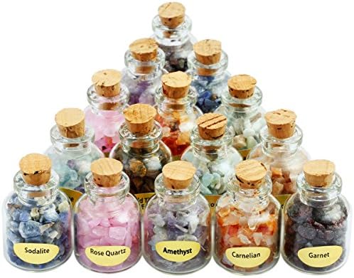 SUNYIK 9 Mini Crystal Healing Stones Set