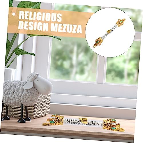 RORPOIR Decorative Metal Mezuzah Door Blessing