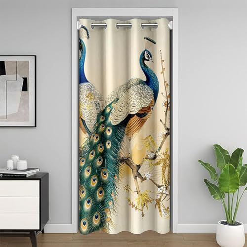 Castle Fairy Vintage Peacock Door Curtain