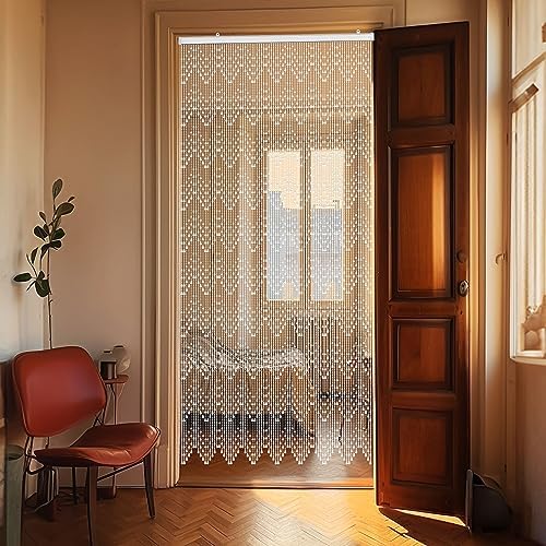 Crystal Beaded Curtain 355 x 79 Inches White Wave Pattern