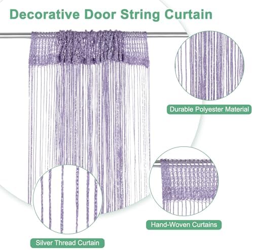 Violet Decorative Door String Curtain 39x79