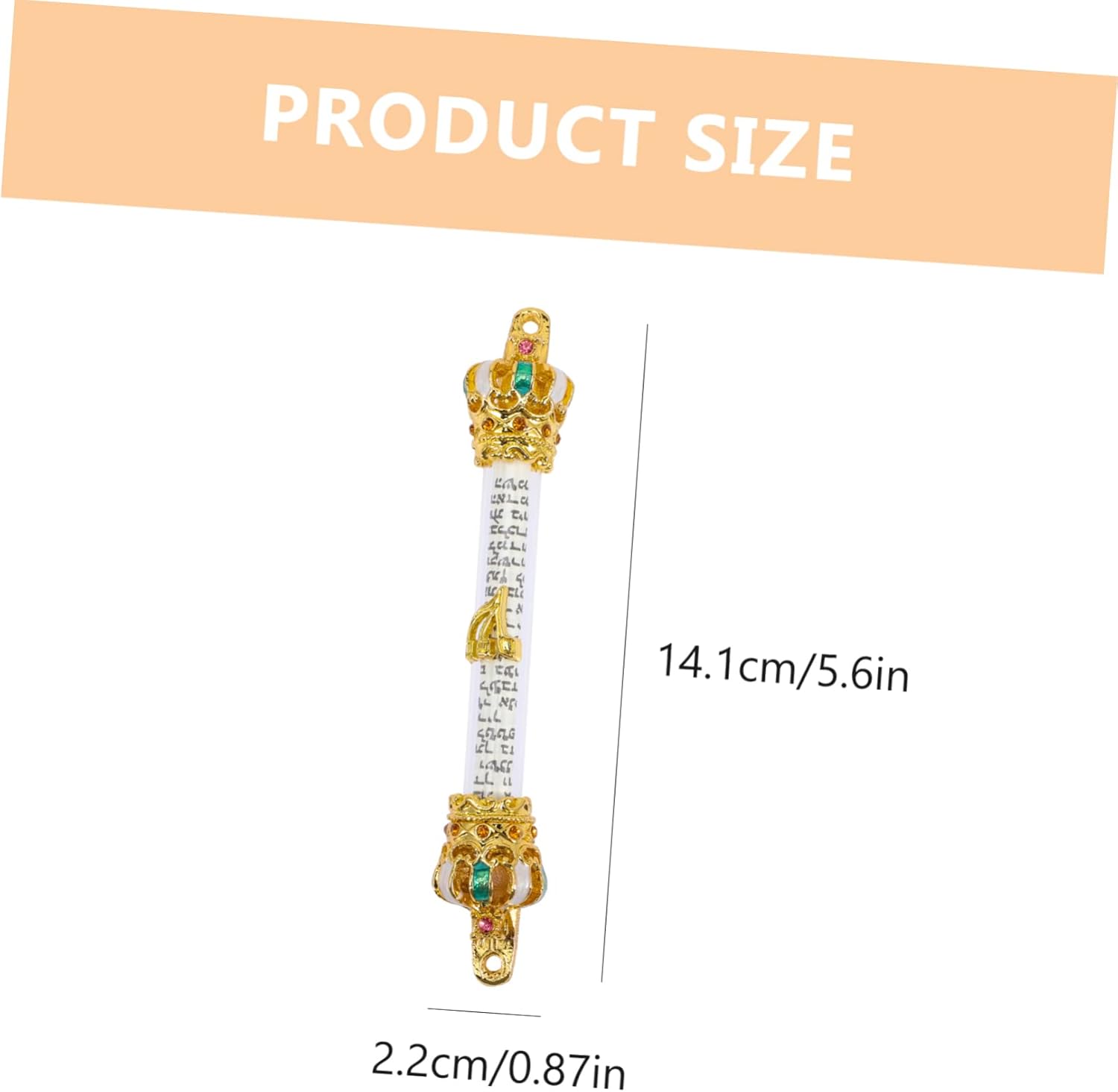 Metal Mezuzah Door Ornament Jewish Decor Lintel