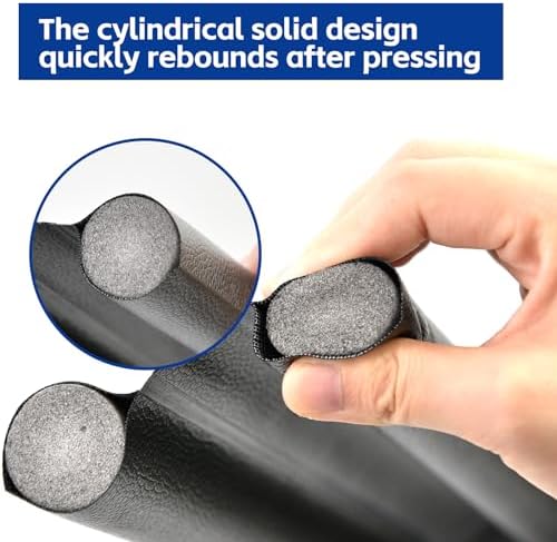 Door Wind Shield Silent Board with Insulated Sponges Black