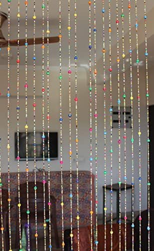 Mango Gifts Bohemian Beaded Curtain with Jingle Bells