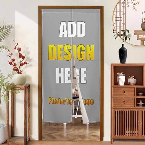 Custom Noren Door Curtain Panel with Personalized Design