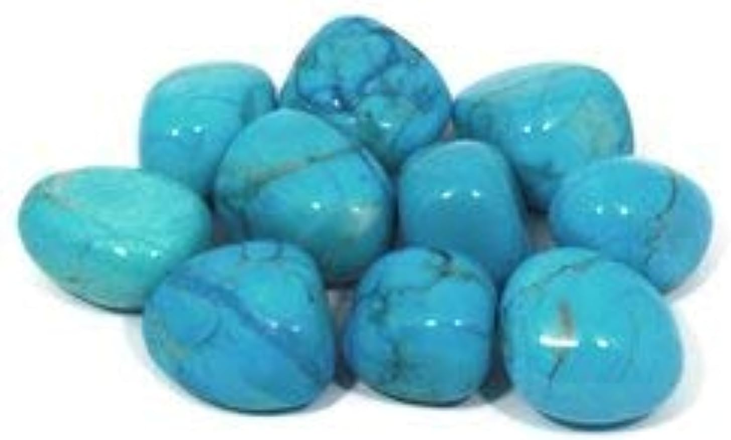 Turquoise Howlite Tumble Stone 20-25mm Single