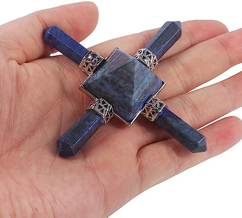 Loveliome Pyramid 4 Chakra Energy Generator with Lapis Lazuli