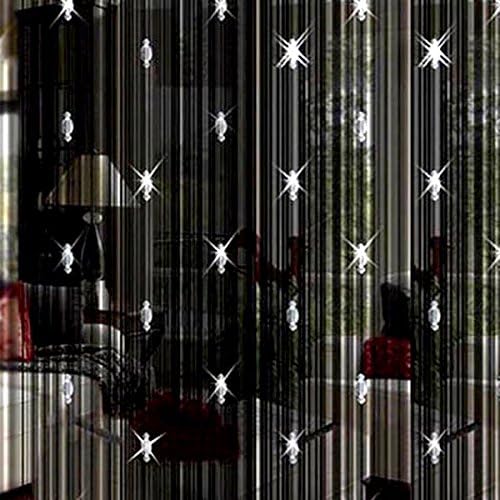 Goosacyon 2Pcs Crystal Door String Curtains for Decor