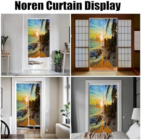 Leowefowa Single-Side Noren Door Curtain Decor
