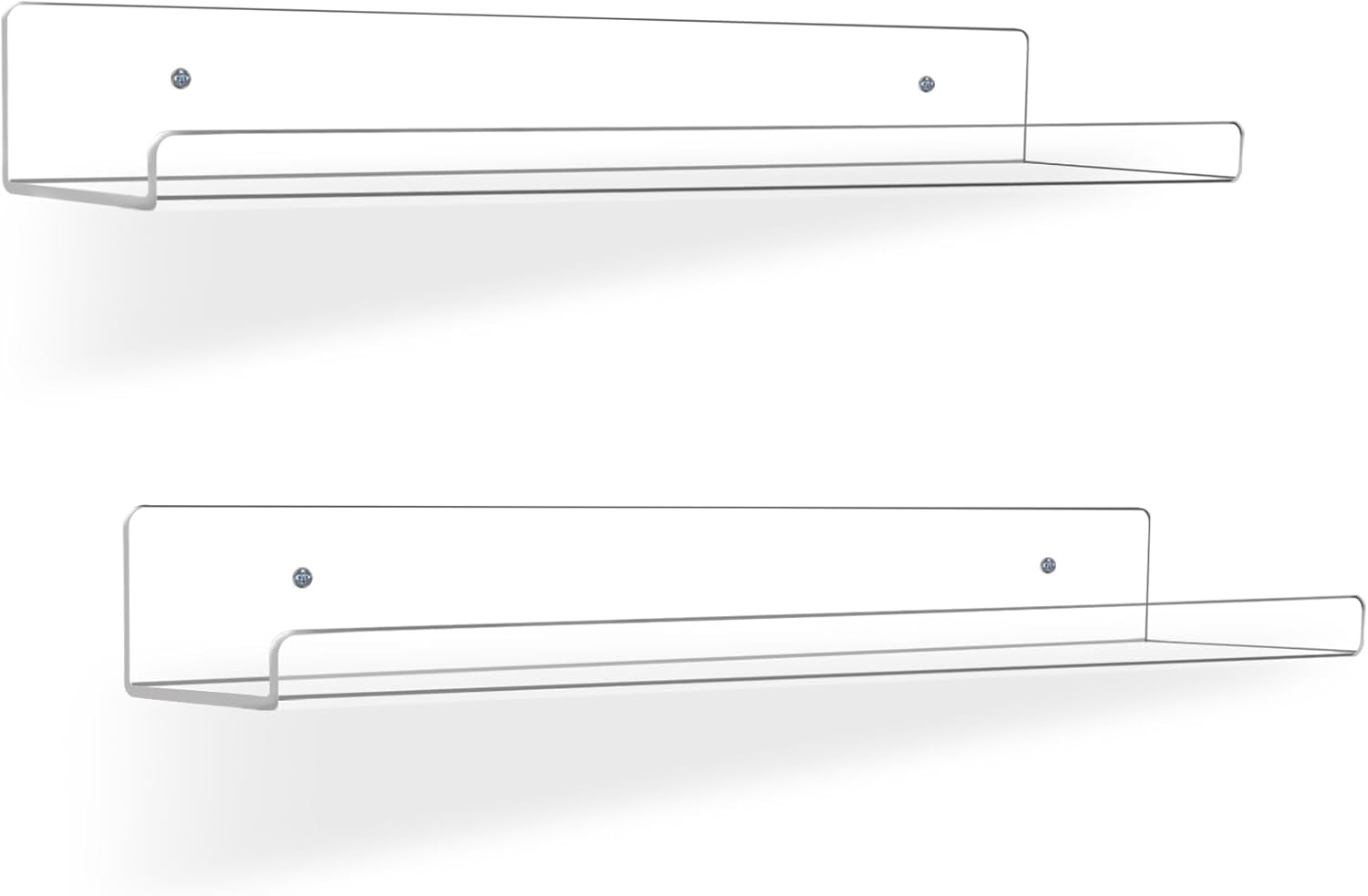 2 Pack Floating Shelves for Wall Decor Storage