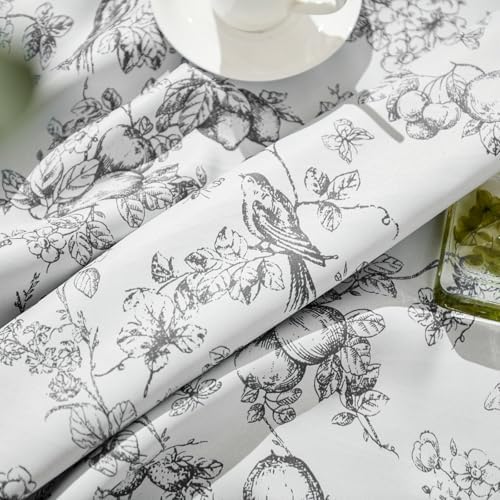 JINCHAN 95 Blackout Floral Curtains 84 Inches 2 Panels