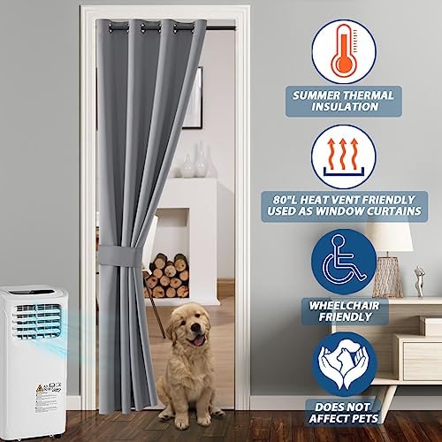 SHINELAND Temporary Door Curtain for Privacy