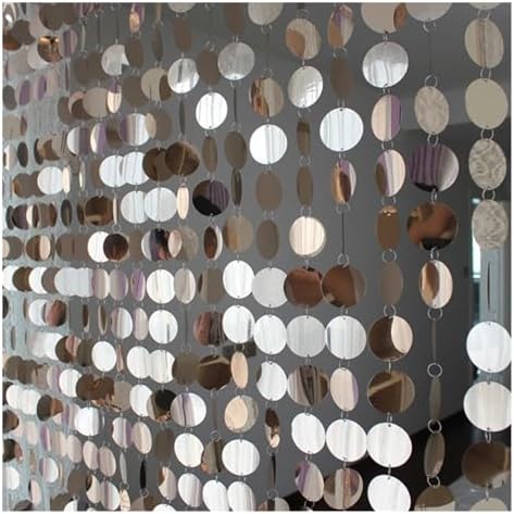 PVC Sequins Curtain Blue 5 Strips 150cm DIY Wedding Decor