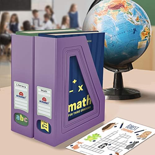Acrimet Magazine Holder Solid Purple 2 Pack