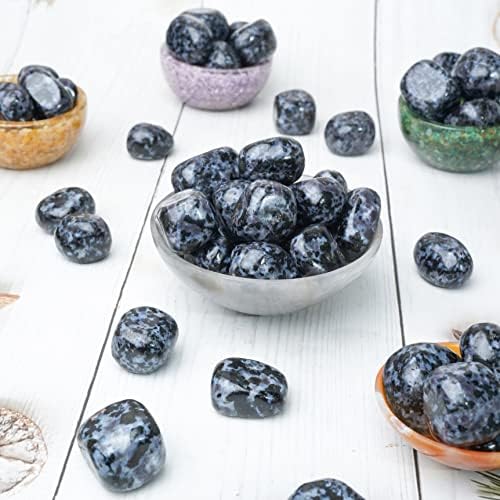 Crocon Indigo Gabbro Tumbled Stones Crystal Kit 1LB 20-25mm