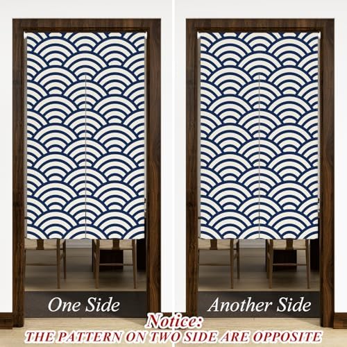 Leowefowa Double Sided Door Curtain for Privacy