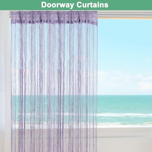 Violet Decorative Door String Curtain 39x79