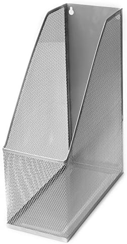 YBM HOME Mesh Steel Magazine Rack with Extra Wide Storage