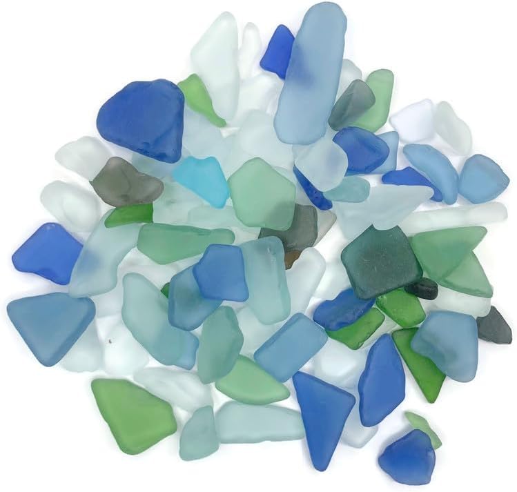 Bahama Mix Sea Glass for Decor and Crafting