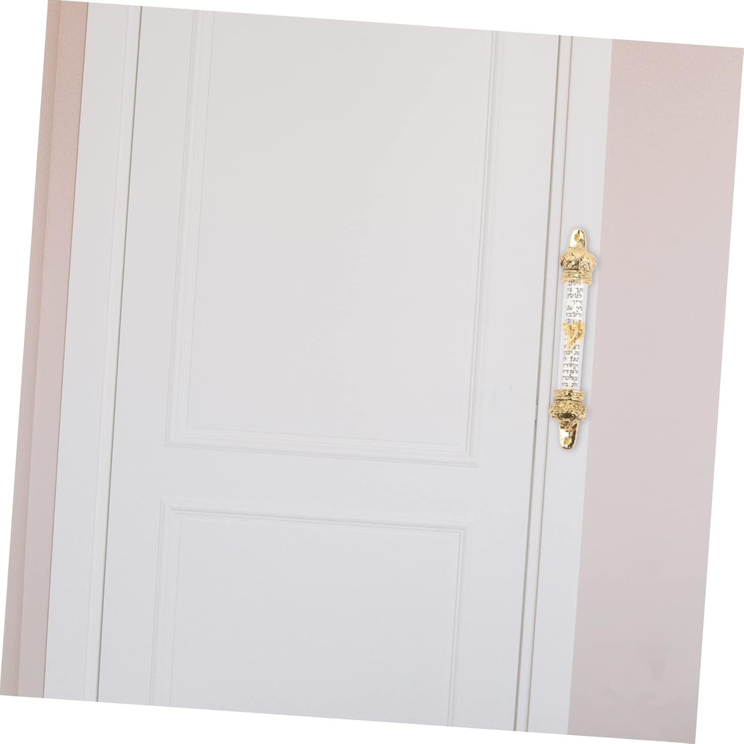 BIUDECO Mezuzah Decorative Metal Door Mount with Scroll
