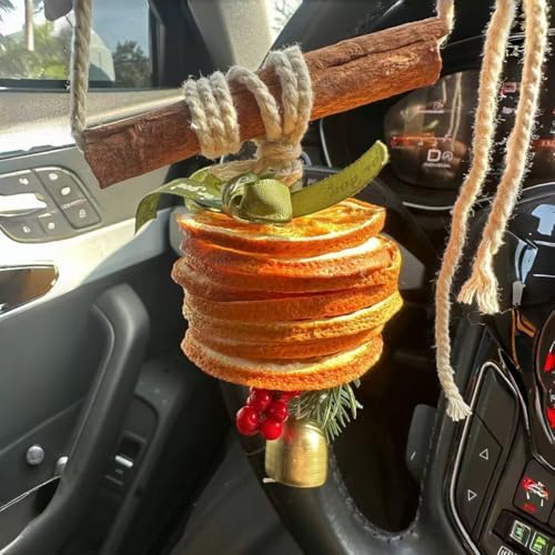 Christmas Tree Ornaments Set - Dried Orange Slices Cinnamon Sticks