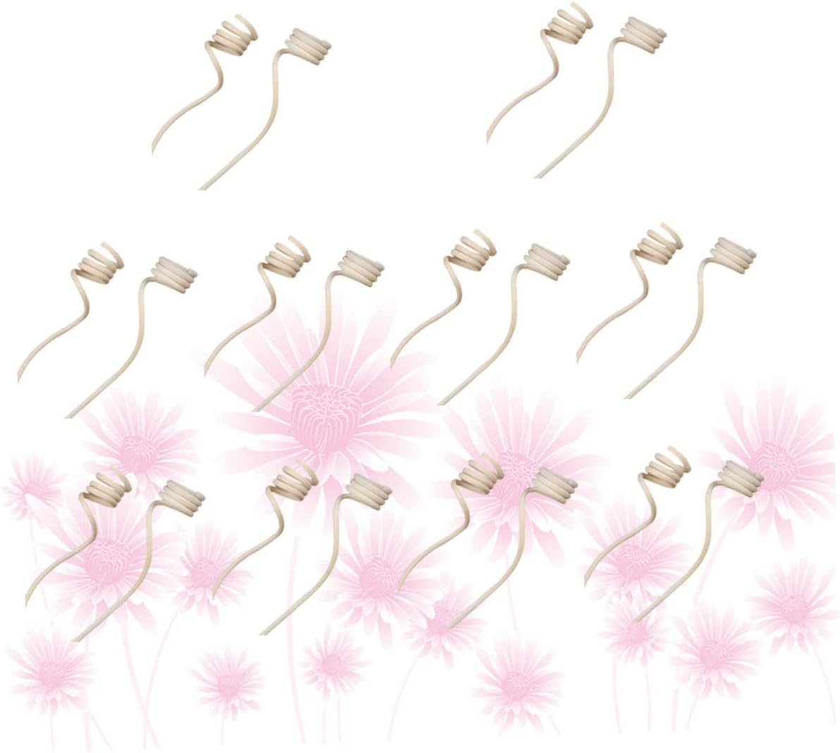 20pcs Spiral Rattan Diffuser Sticks for Home Aromatherapy
