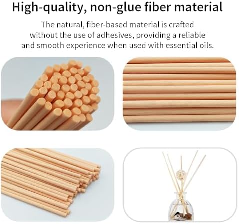 50PCS Natural Fiber Reed Diffuser Sticks 12 Inch Long
