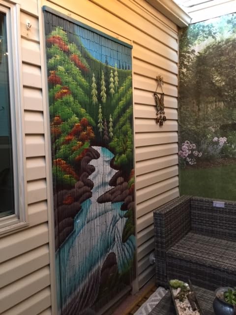 Beaded Curtain 125 String Handmade Bamboo Decor Panel