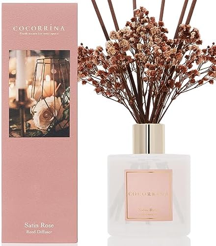 Cocorrna Satin Rose Reed Diffuser Set