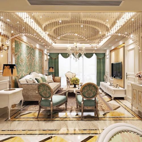 Crystal Beaded Curtain for Doorway 20 Strings Room Divider