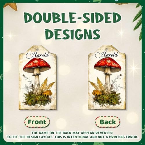 Custom Name Turtle Christmas Hanging Ornament Personalized Animal Shape Decor