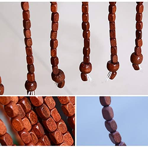 Wood Beaded Curtain for Doorways Wall Decor