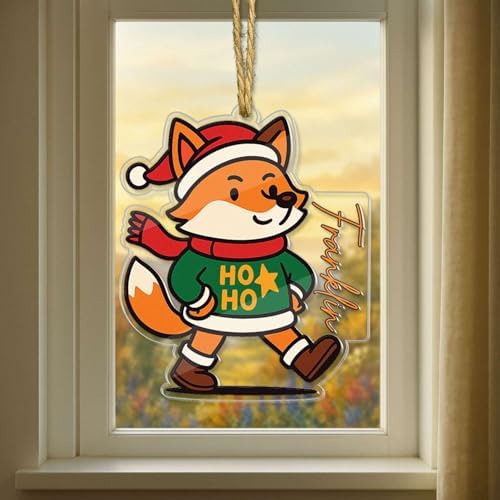 Personalized Animal Shaped Acrylic Christmas Ornament for Siblings 2025