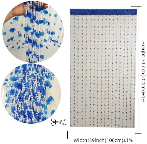 Ave Split Heart Shape Beaded Curtain for Doorway