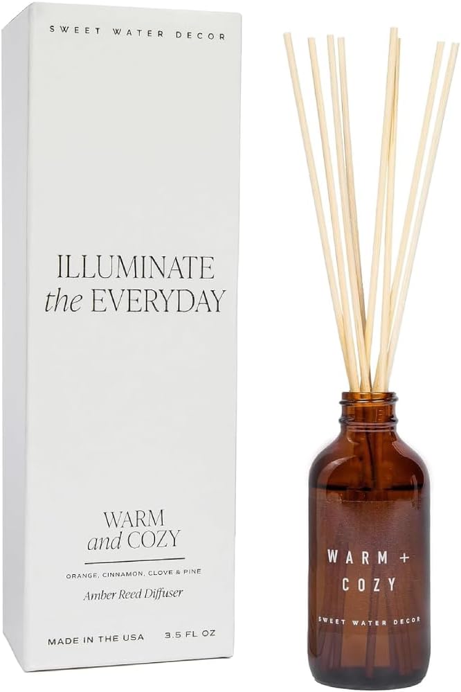 Sweet Water Decor Amber Reed Diffuser Set