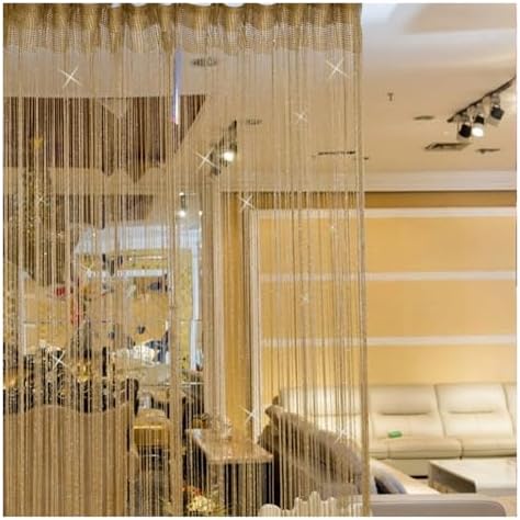 Shiny Tassel String Curtain for Door Window Decor