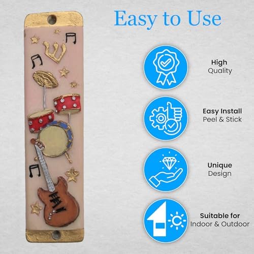Majestic Giftware Ceramic Mezuzah Case with Jerusalem Design