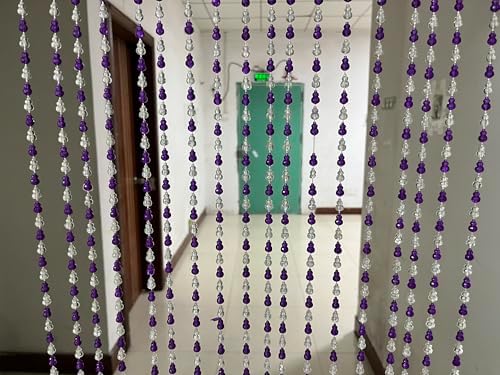 ZiDeTang 18 Rows Acrylic Calabash Beaded Curtain