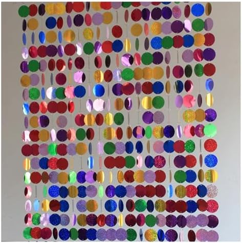 PVC Sequins Curtain Blue 5 Strips 150cm DIY Wedding Decor