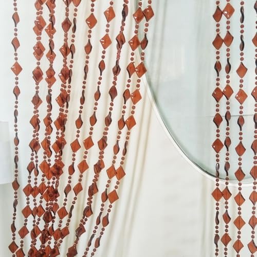 Ave Split Beaded Curtain for Doorway Window Room Divider