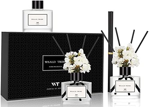 WEALD TRIBE Reed Diffuser Set of 3 for Bathroom