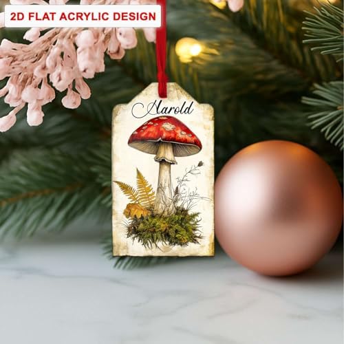 Custom Name Turtle Christmas Hanging Ornament Personalized Animal Shape Decor