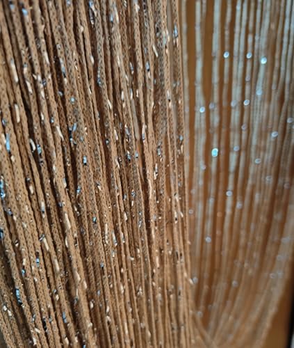 2PCS 39x79inch Glitter String Curtain Doorway Beads