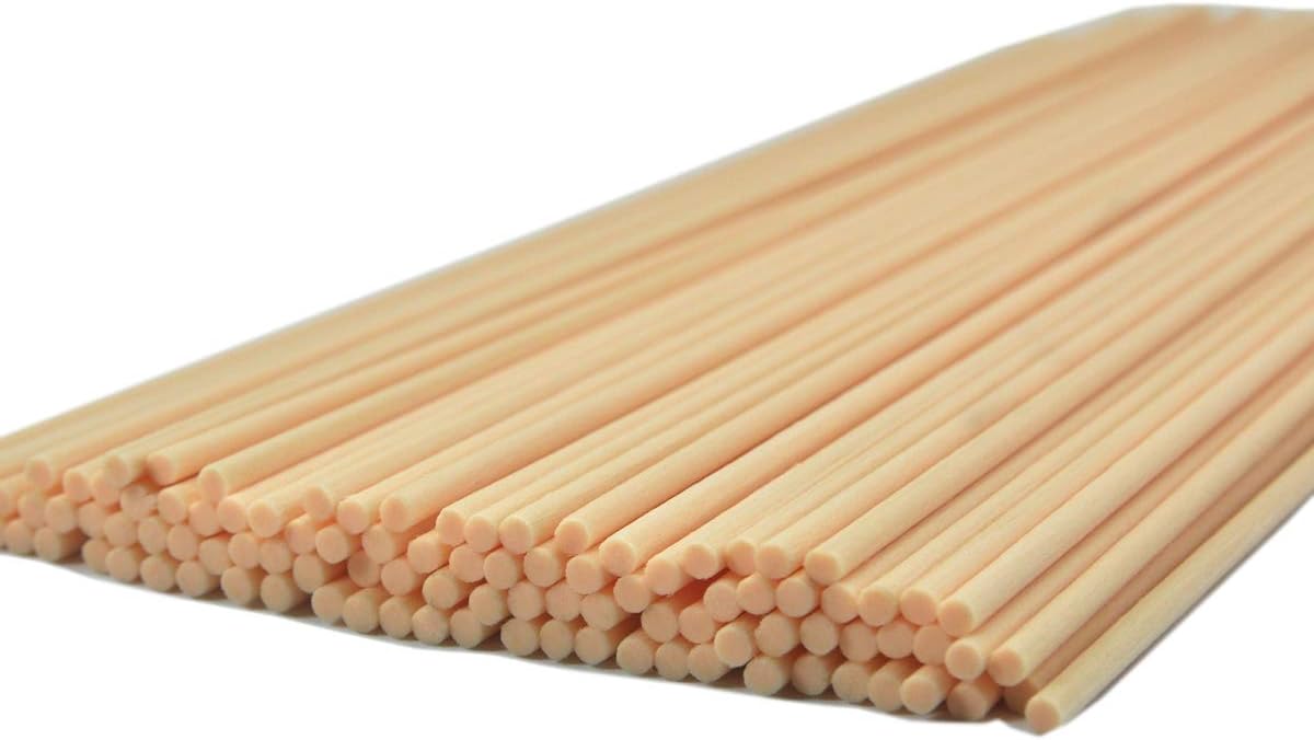 100Pcs Fibre Diffuser Replacement Sticks Beige 10 Inch 3mm
